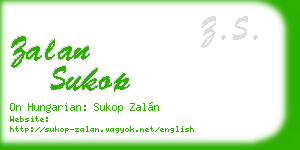 zalan sukop business card